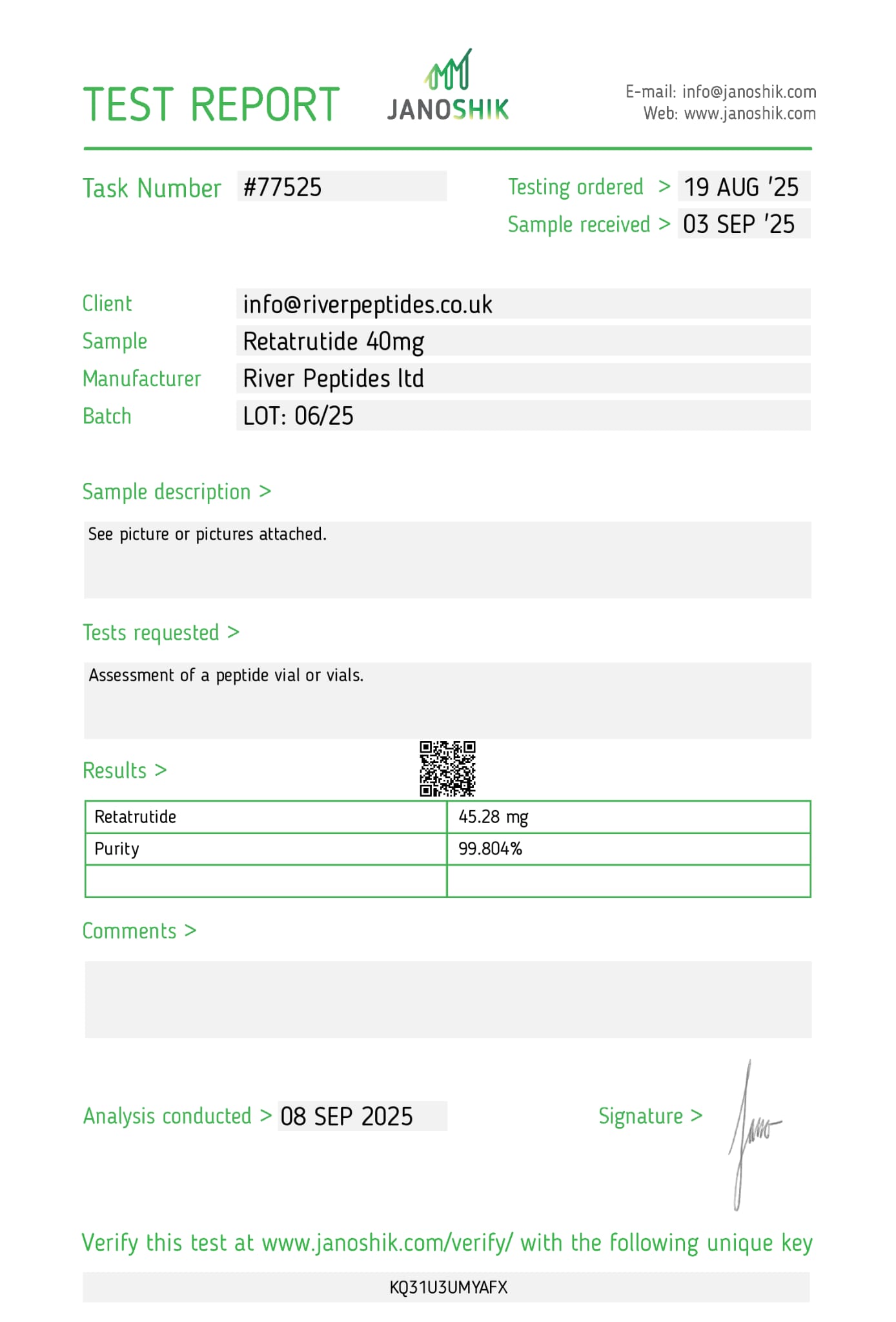 Riverside Testing Independent Testing – Our Process - River Peptides Ltd®